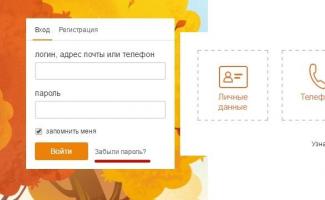 Recupera una página en Odnoklassniki si olvidaste tu contraseña e inicias sesión
